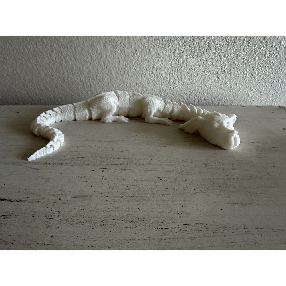 The Neverending Story Falkor 3d Printed Replica Dragon Luck Of The Dragon White